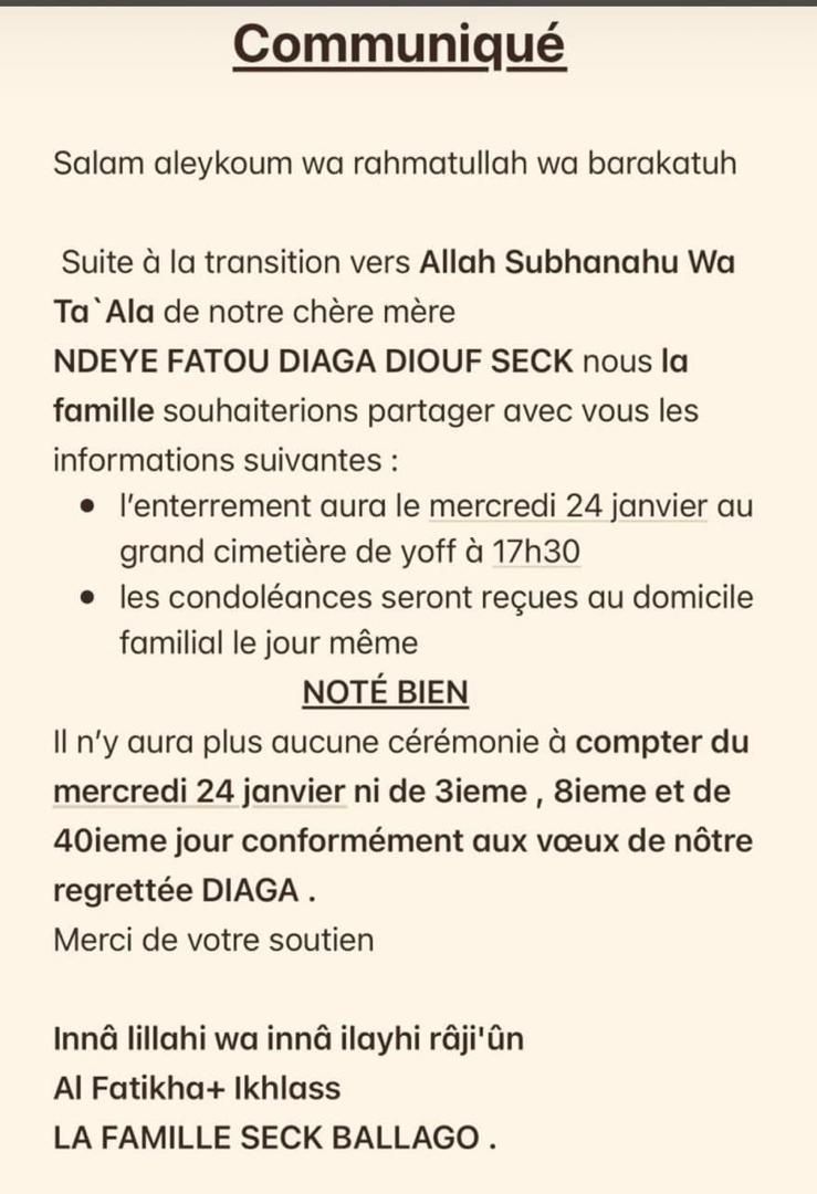 communiqué