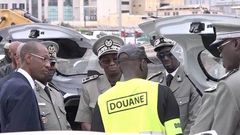 Abdoulaye Daouda Diallo au port de Dakar lors d'une saisie record de drogue