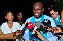 M. Cheikh Tidiane Guèye du ministère de la Santé et de l'Action sociale s'adresse à la presse lors de la cérémonie de lancement de la Campagne Woolu naa la ci, le 16 décembre 2022 à Dakar.