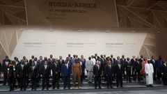 Sommet Russie Afrique Photo de famille