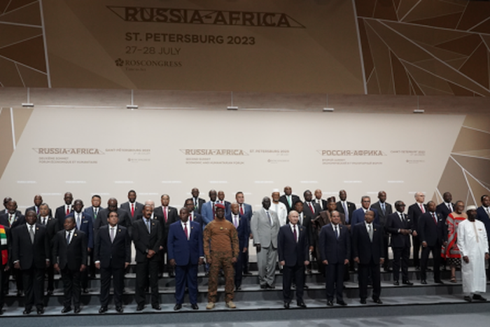 Sommet Russie Afrique Photo de famille