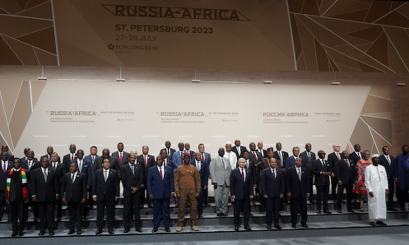Sommet Russie Afrique Photo de famille