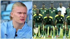 Erling Haaland prédit le succès du Sénégal à la Coupe du monde. Crédit : @CAF_Online Sky Sports / Twitter