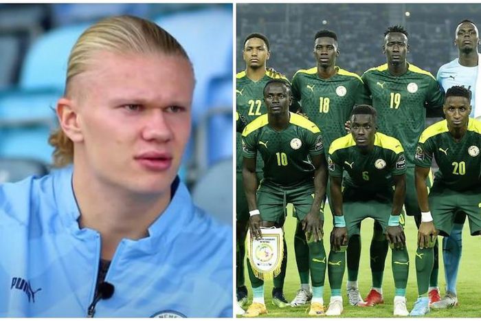 Erling Haaland prédit le succès du Sénégal à la Coupe du monde. Crédit : @CAF_Online Sky Sports / Twitter
