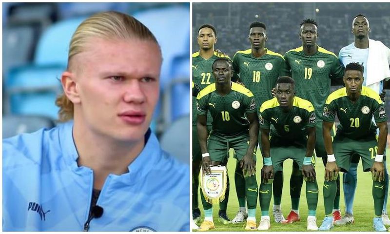 Erling Haaland prédit le succès du Sénégal à la Coupe du monde. Crédit : @CAF_Online Sky Sports / Twitter