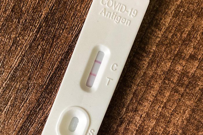 Tobias' positive COVID-19 test.