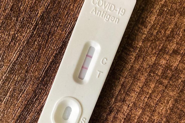Tobias' positive COVID-19 test.