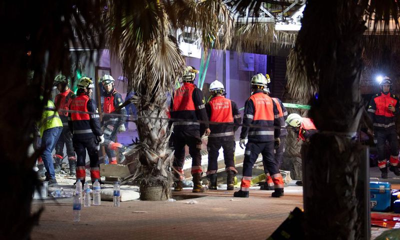 Le toit d’un restaurant s’est effondré à Majorque