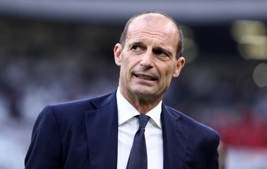 Massimiliano Allegri, head coach of Juventus Fc looks on during the Serie A football match beetween Ac Milan and Juventus Fc at Stadio Giuseppe Meazza on October 8, 2022, in Milan