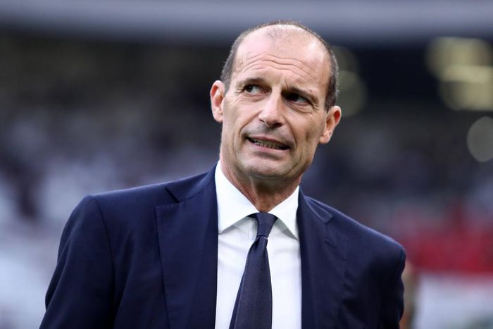 Massimiliano Allegri, head coach of Juventus Fc looks on during the Serie A football match beetween Ac Milan and Juventus Fc at Stadio Giuseppe Meazza on October 8, 2022, in Milan