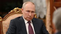 Russian President Vladimir Putin attends a meeting with State Duma Chairman Vyacheslav Volodin at the Kremlin in Moscow, Russia, in July 2023.Sputnik/Alexander Kazakov/Kremlin via REUTERS