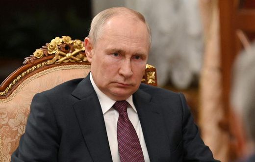 Russian President Vladimir Putin attends a meeting with State Duma Chairman Vyacheslav Volodin at the Kremlin in Moscow, Russia, in July 2023.Sputnik/Alexander Kazakov/Kremlin via REUTERS