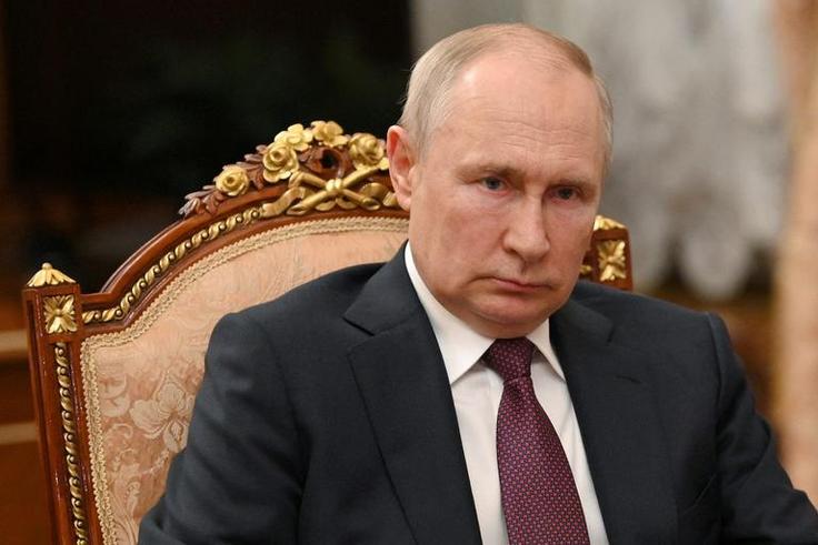 Russian President Vladimir Putin attends a meeting with State Duma Chairman Vyacheslav Volodin at the Kremlin in Moscow, Russia, in July 2023.Sputnik/Alexander Kazakov/Kremlin via REUTERS