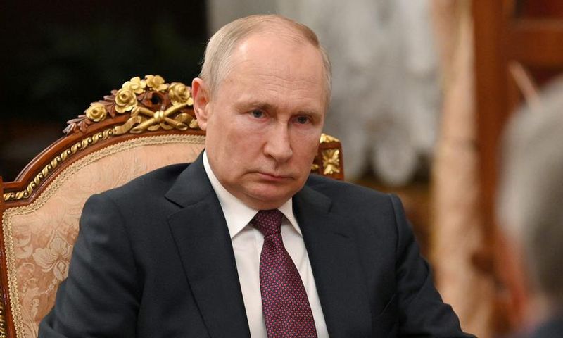 Russian President Vladimir Putin attends a meeting with State Duma Chairman Vyacheslav Volodin at the Kremlin in Moscow, Russia, in July 2023.Sputnik/Alexander Kazakov/Kremlin via REUTERS