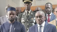 Sidiki Kaba et Ousmane Sonko
