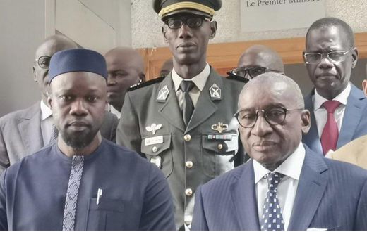 Sidiki Kaba et Ousmane Sonko