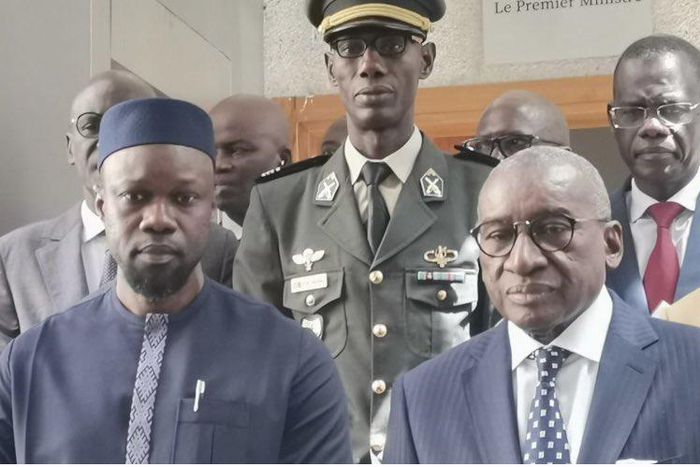 Sidiki Kaba et Ousmane Sonko