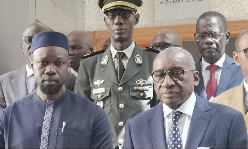 Sidiki Kaba et Ousmane Sonko