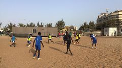Entrainement de Jarigne Foot. Académie à HLM Grand Yoff