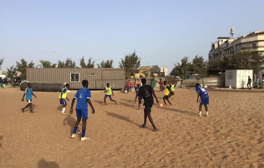 Entrainement de Jarigne Foot. Académie à HLM Grand Yoff