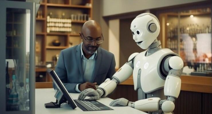 robot-effectuant-travail-humain 23-2150911983