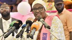 Marie Khemesse Ngom, Ministre de la Santé clôturant la campagne Octobre Rose