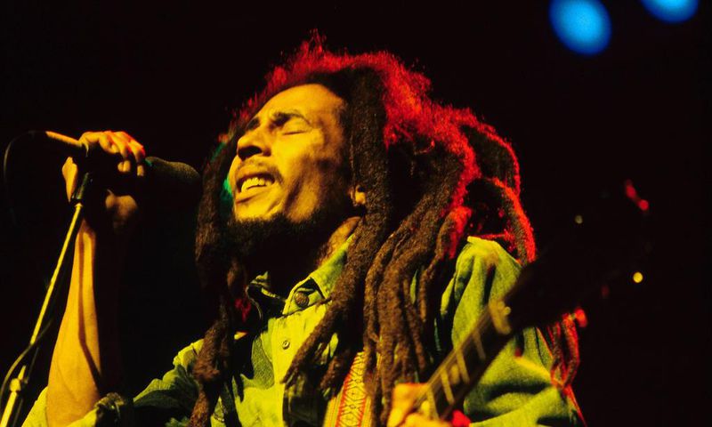 Bob Marley performing in the UK in 1980.Mike Prior/Getty Images