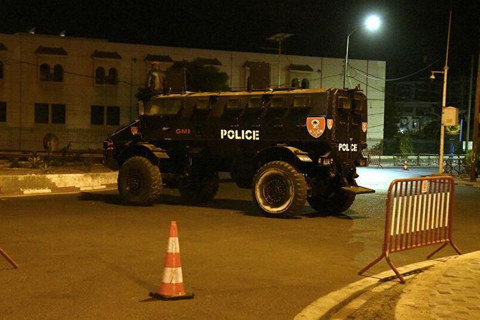 Police Senegal GMI checkpoint