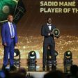Sadio Mane picking up his second African Player of the Year at the 2022 CAF Awards