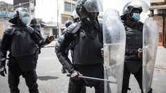Des gendarmes sénégalais- John Wessels - AFP via Getty Images