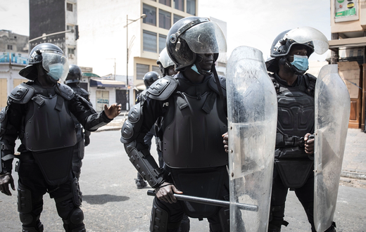 Des gendarmes sénégalais- John Wessels - AFP via Getty Images