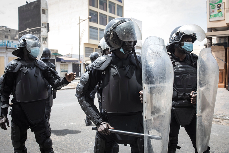 Des gendarmes sénégalais- John Wessels - AFP via Getty Images