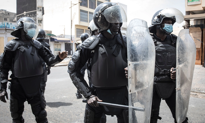 Des gendarmes sénégalais- John Wessels - AFP via Getty Images