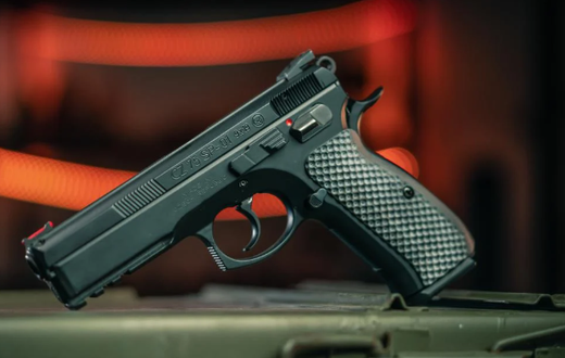 A photo of a CZ pistol