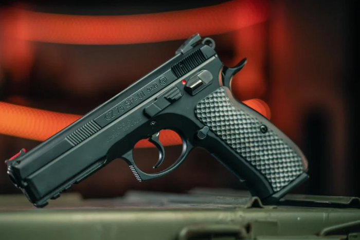 A photo of a CZ pistol