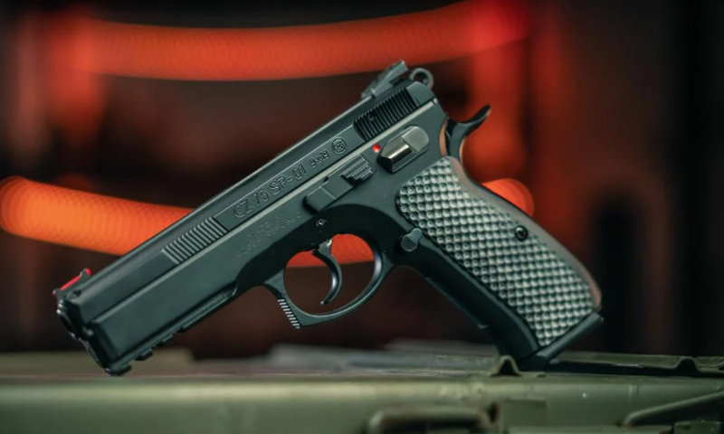 A photo of a CZ pistol
