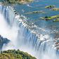 Zimbabwe's Victoria falls aerial view