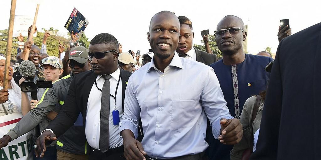 Ousmane Sonko à Dakar, le 19 janvier 2019