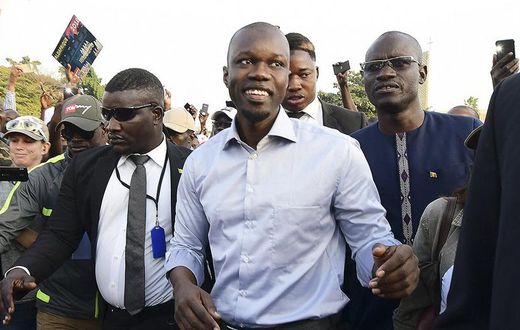 Ousmane Sonko à Dakar, le 19 janvier 2019