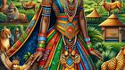 Illustration d'une reine d'Afrique