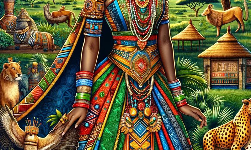 Illustration d'une reine d'Afrique