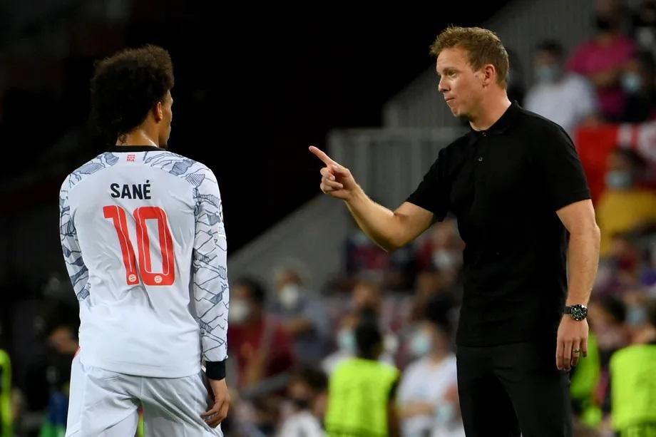 Le Roy Sané et Nagelsmann