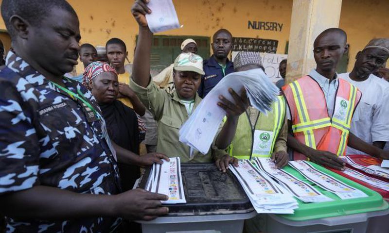 Bureau de vote au Nigeria
