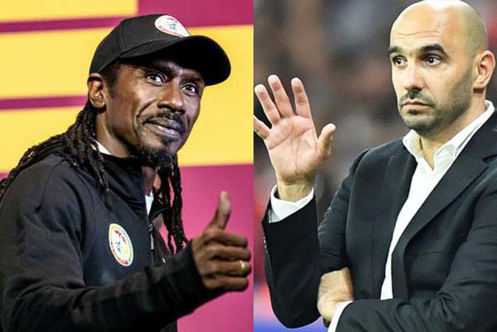 Les sélectionneurs du Maroc et du Sénégal, Walid Regragui et aliou cissé