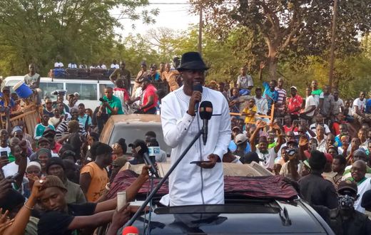 Sonko Ousmane en pleine campagne électorale en 2019