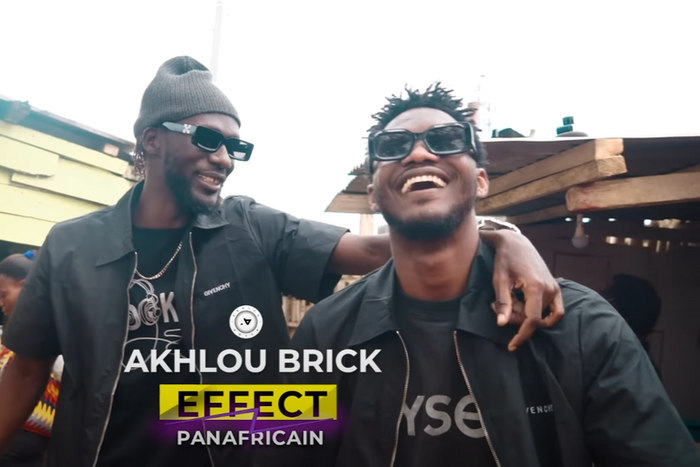 Capture d’écran du clip 'Effet panafricain' de Akhlou Brick