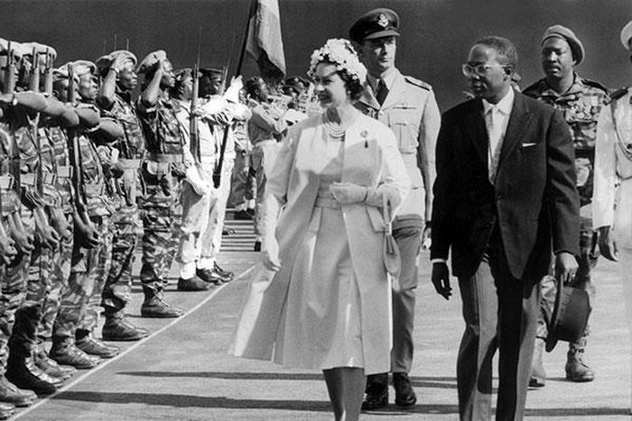 Visite de Elisabeth II à Dakar en 1968