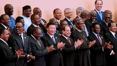 A group photograph with Chinese President Xi Jinping and African leaders attending the Forum on China-African Cooperation in Beijing, China, Monday September 3, 2018.