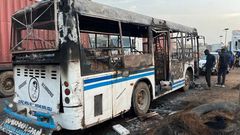 Bus attaqué au coktail Molotov