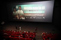 Avant-première du film documentaire « Wóolu naa la ci » au cinéma Pathé de Dakar, le 27 avril 2023.